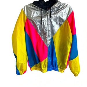 80’s Colorblock Windbreaker Breakfast Club Halloween